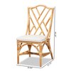 Baxton Studio Sonia Modern and Contemporary Natural Finished Rattan Chair 185-11878-Zoro